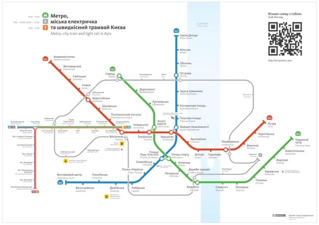 Kiewer Bahnhöfe Karte