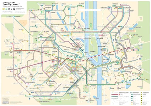 Kiewer Verkehrskarte